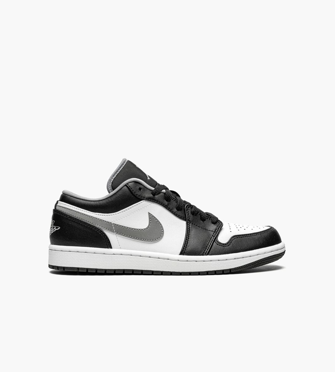 Chaussures Air Jordan 1 Low Noir Blanc Gris