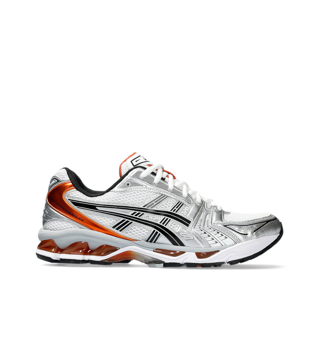 Chaussures Asics Gel Kayano 14 Blanc Orange Piquant