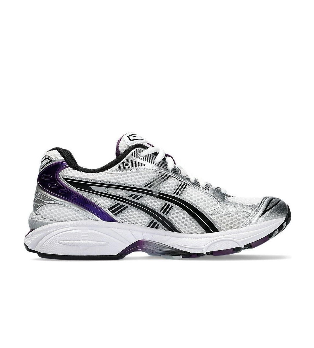 Chaussures Asics Gel Kayano 14 Blanc Violet Raisin Fonce