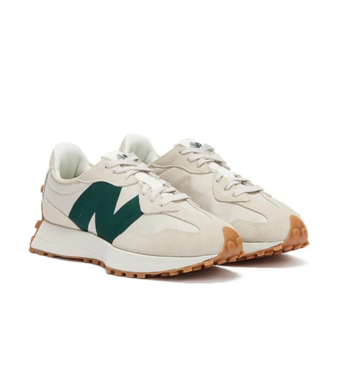 Chaussure New Balance 327 Baskets Blanc GRIS VERT