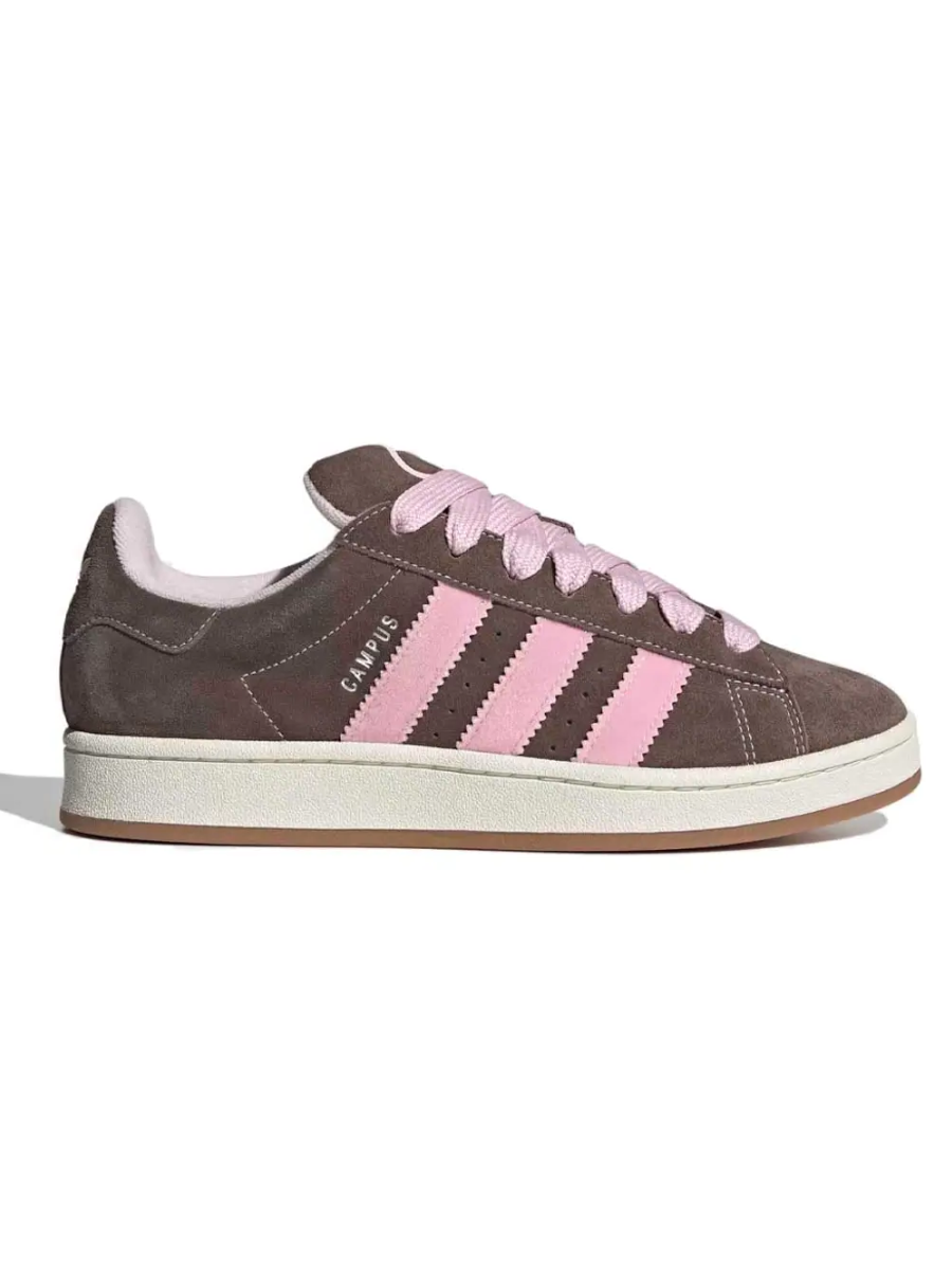 Adidas Campus Marron Rose et Semelles Blanc Casse