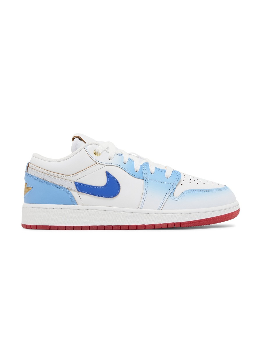 Air Jordan 1 Low Degrade Bleu et Vert