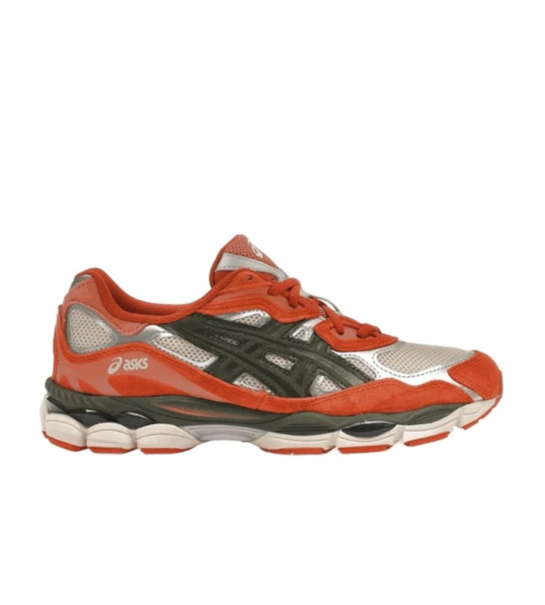Chaussures Ascis Gel-Nyc Oatmeal Forest Orange Blanc Et Vert