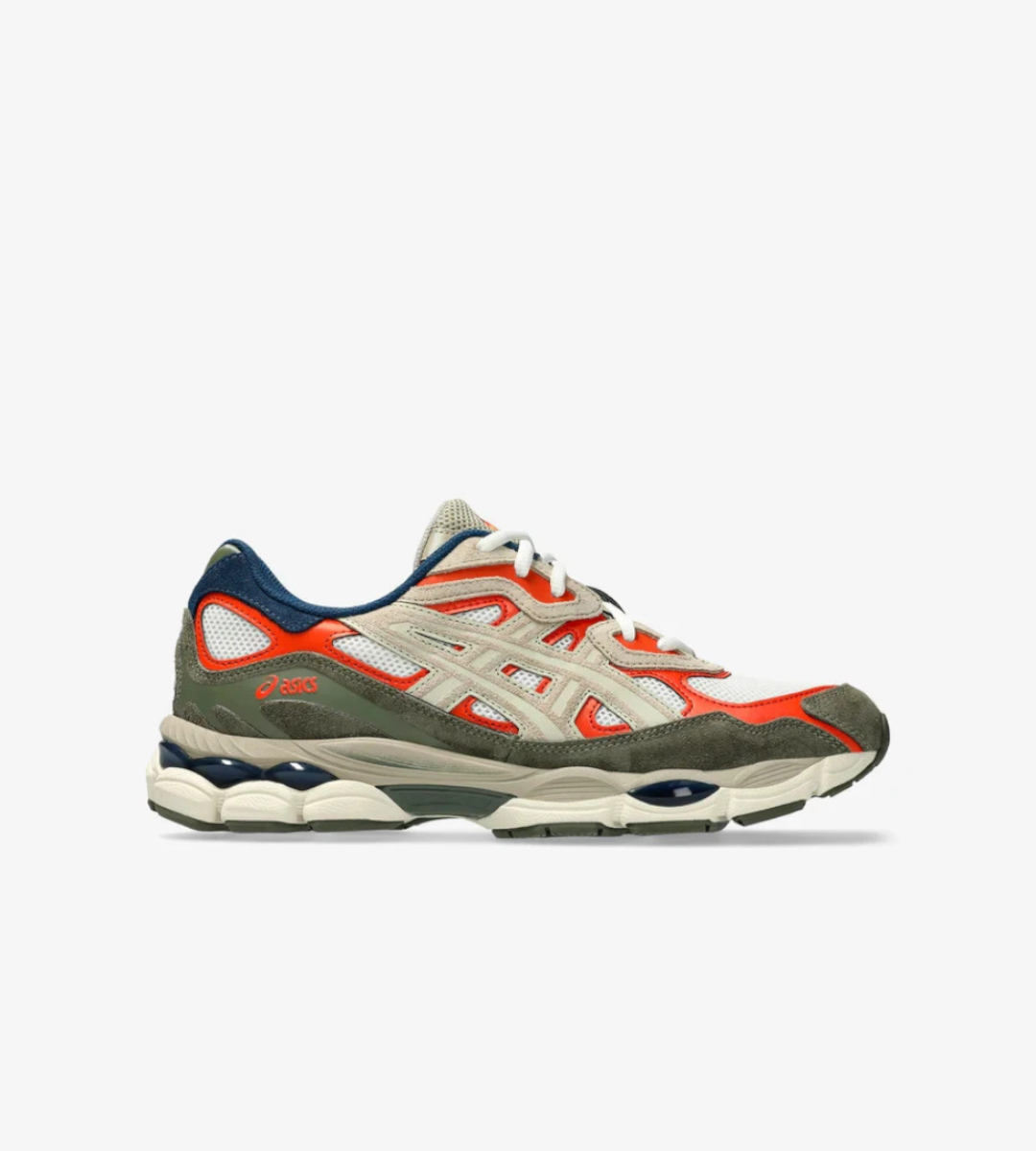 Chaussures Ascis Gel - Orange Beige Et Marron