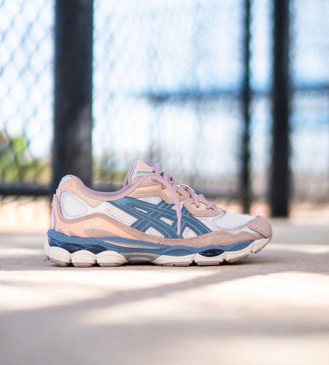 Chaussures Ascis Gel - Rose Et Bleu