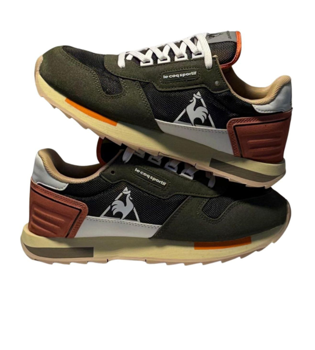 Chaussures Le Coq Sportif Vert Et Beige