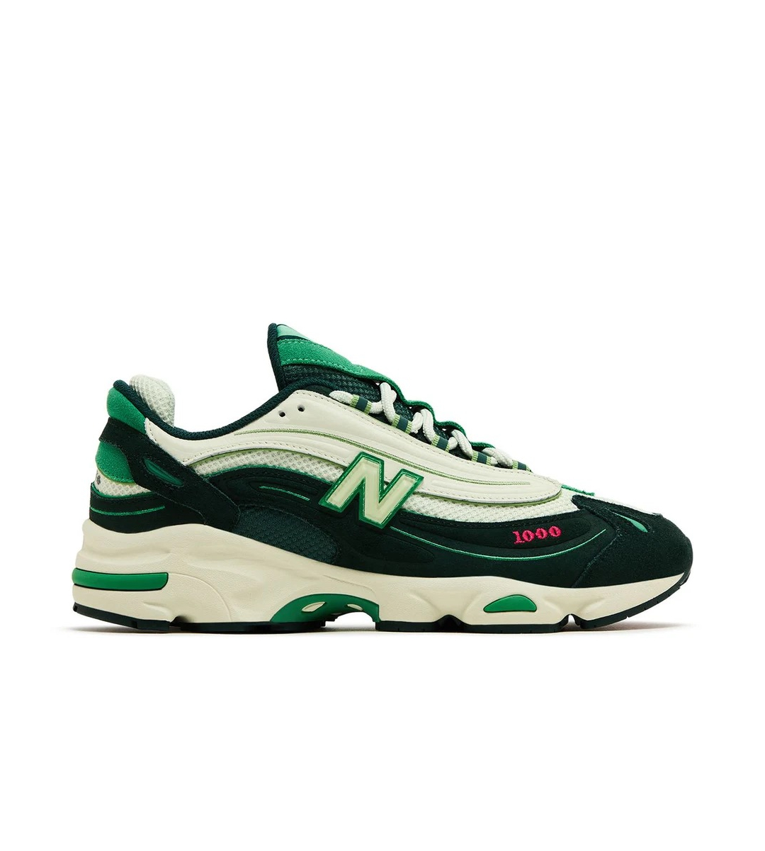 Chaussures New Balance 1000 Bleu Turquoise Et Vert-Blanc
