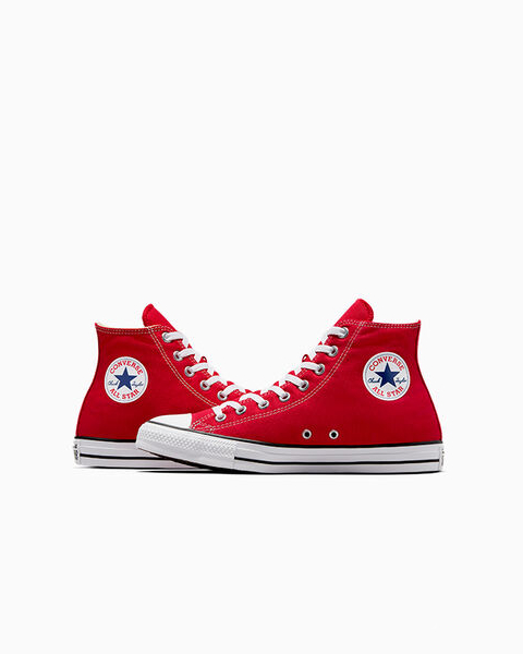 Converse All Star Montantes Rouge avec semelles blanches
