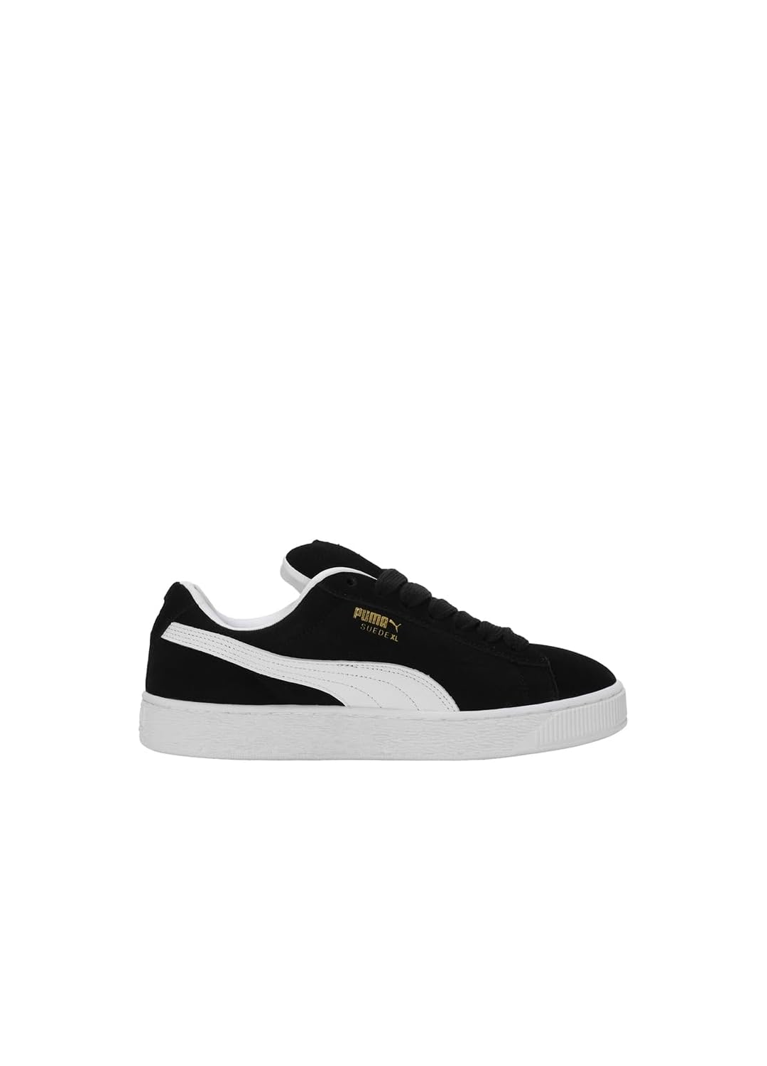Puma Suede XL Noir avec des semelles blanches