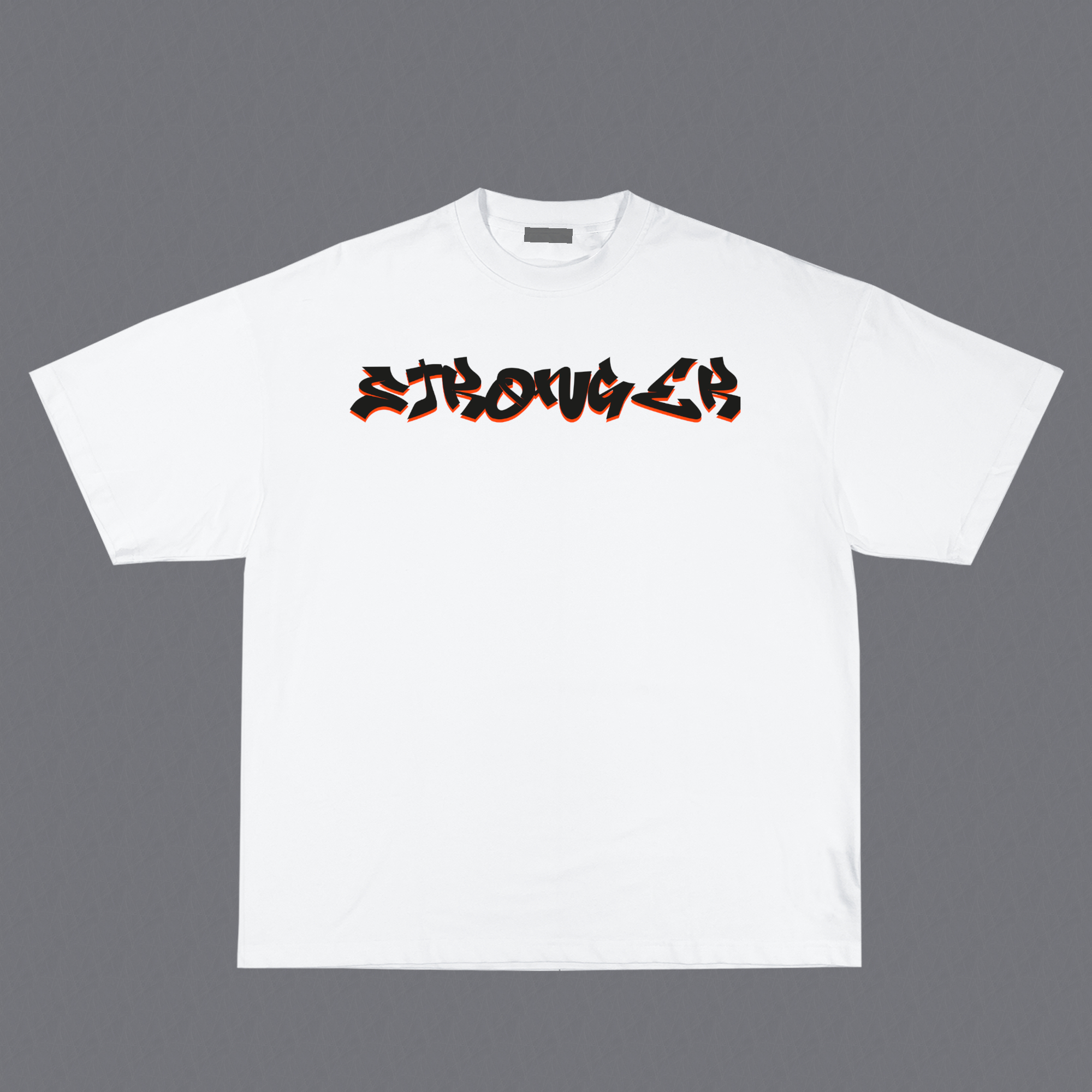 T-shirt avec message Stronger