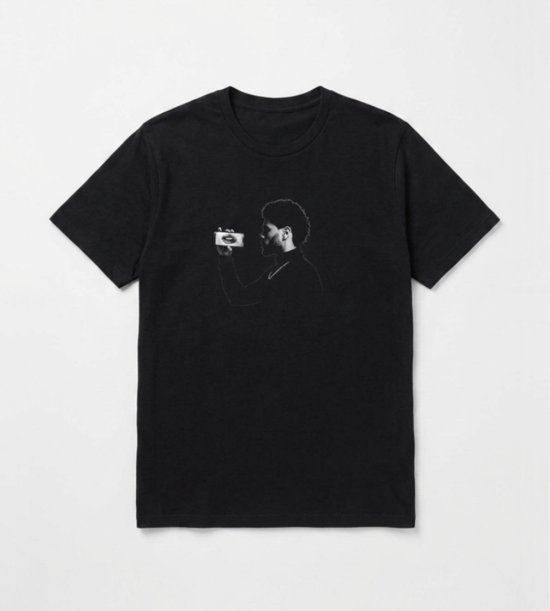 T-shirt Noir Graphique Streetwear Design Artistique Moderne
