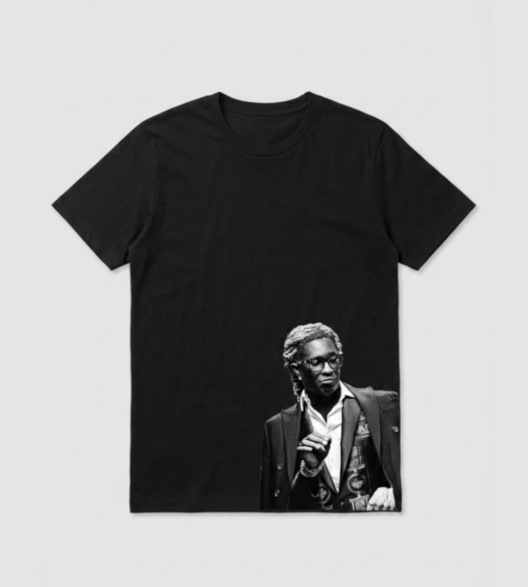 T-shirt Noir Premium Portrait Artist Americain