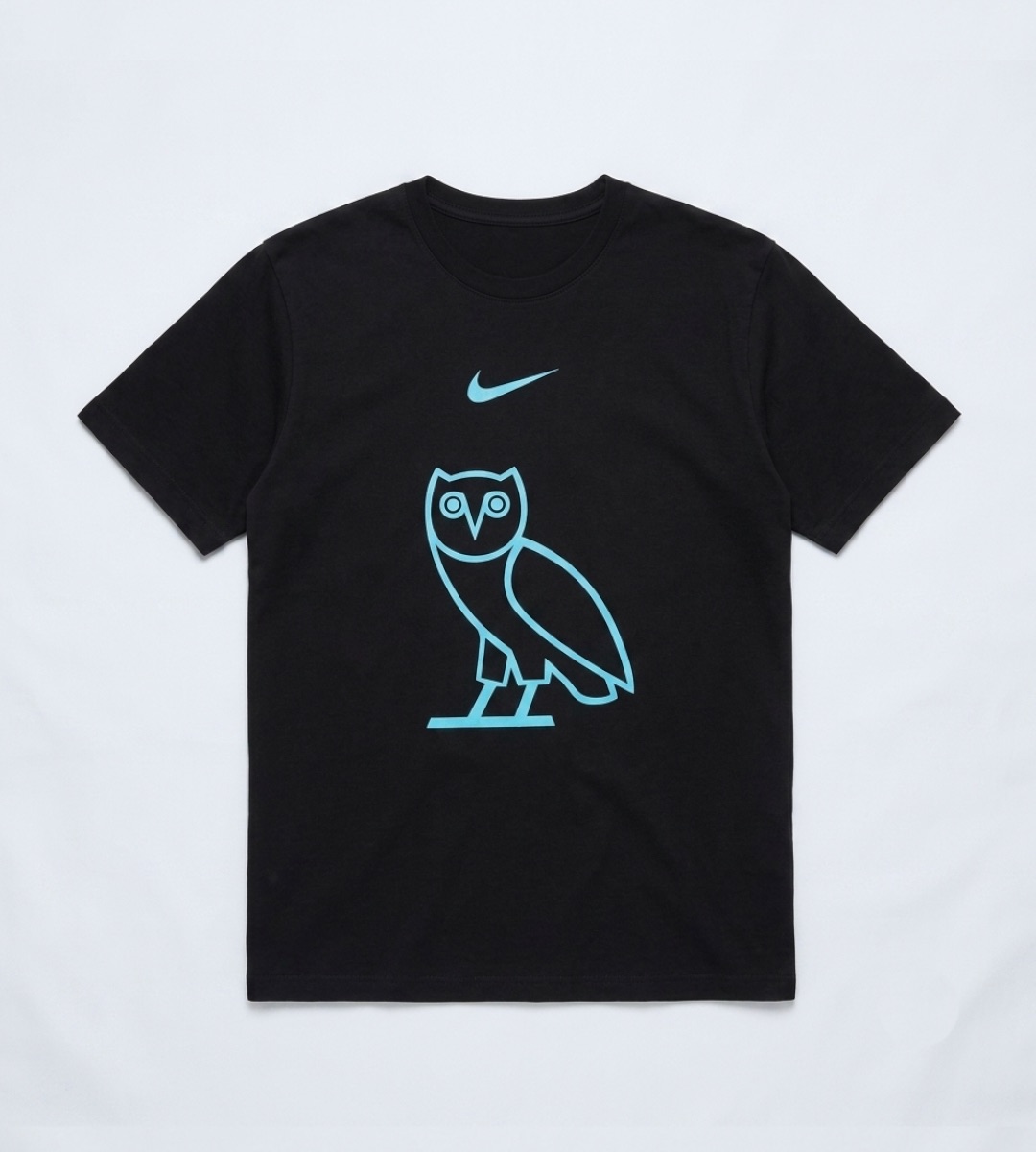 T-shirt Noir Streetwear Design OVO x Nike