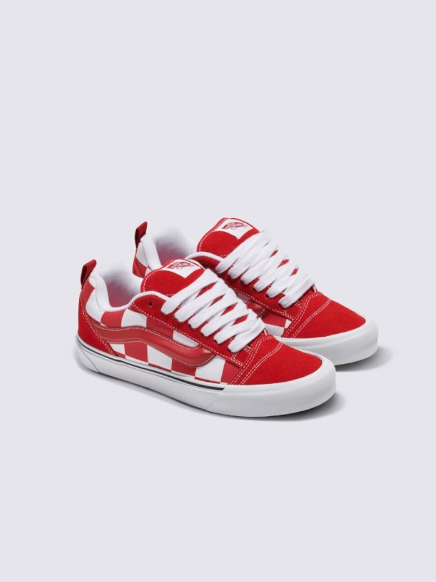 Vans Knu Skool Damier Rouge et Blanc