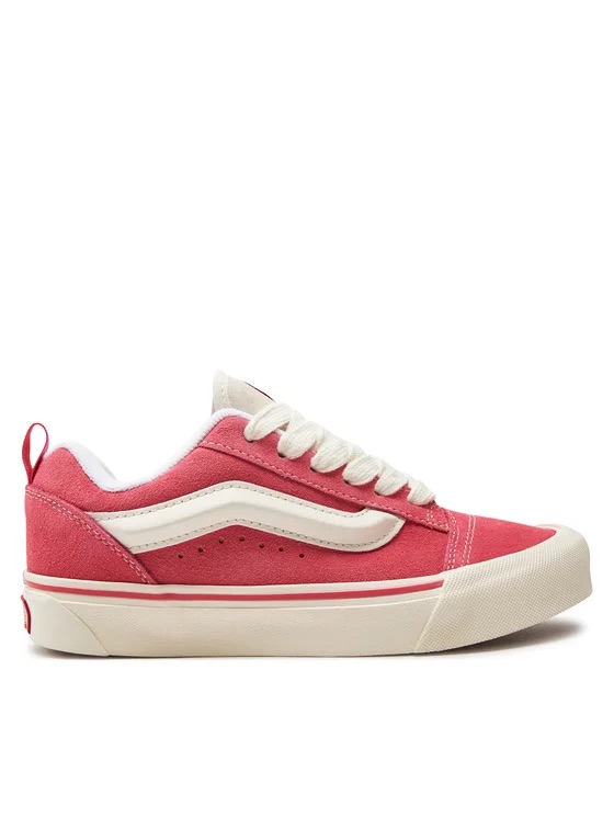 Vans Knu Skool Rose avec des semelles Blanches